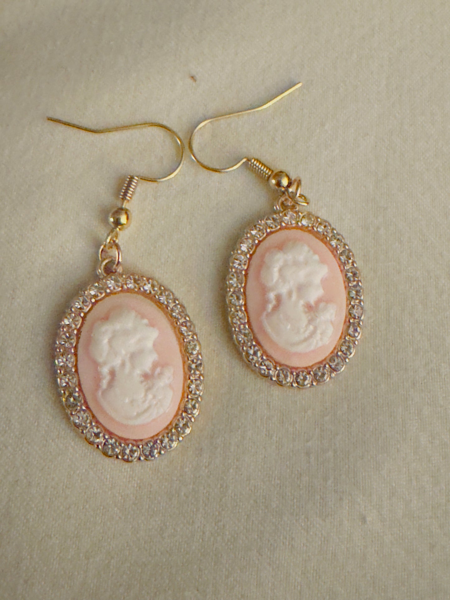 đź©· Pink Cameo Earrings
