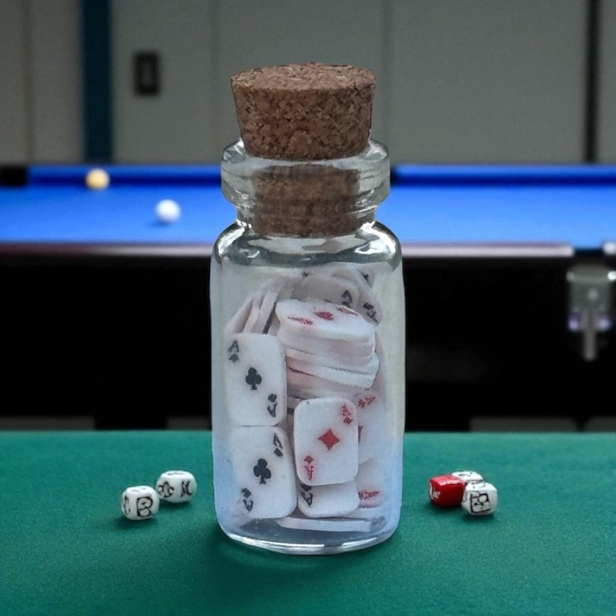 Jar of Playing Cards – Wearable Keepsake Necklace