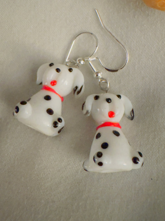 Dalmatian Puppy Earrings